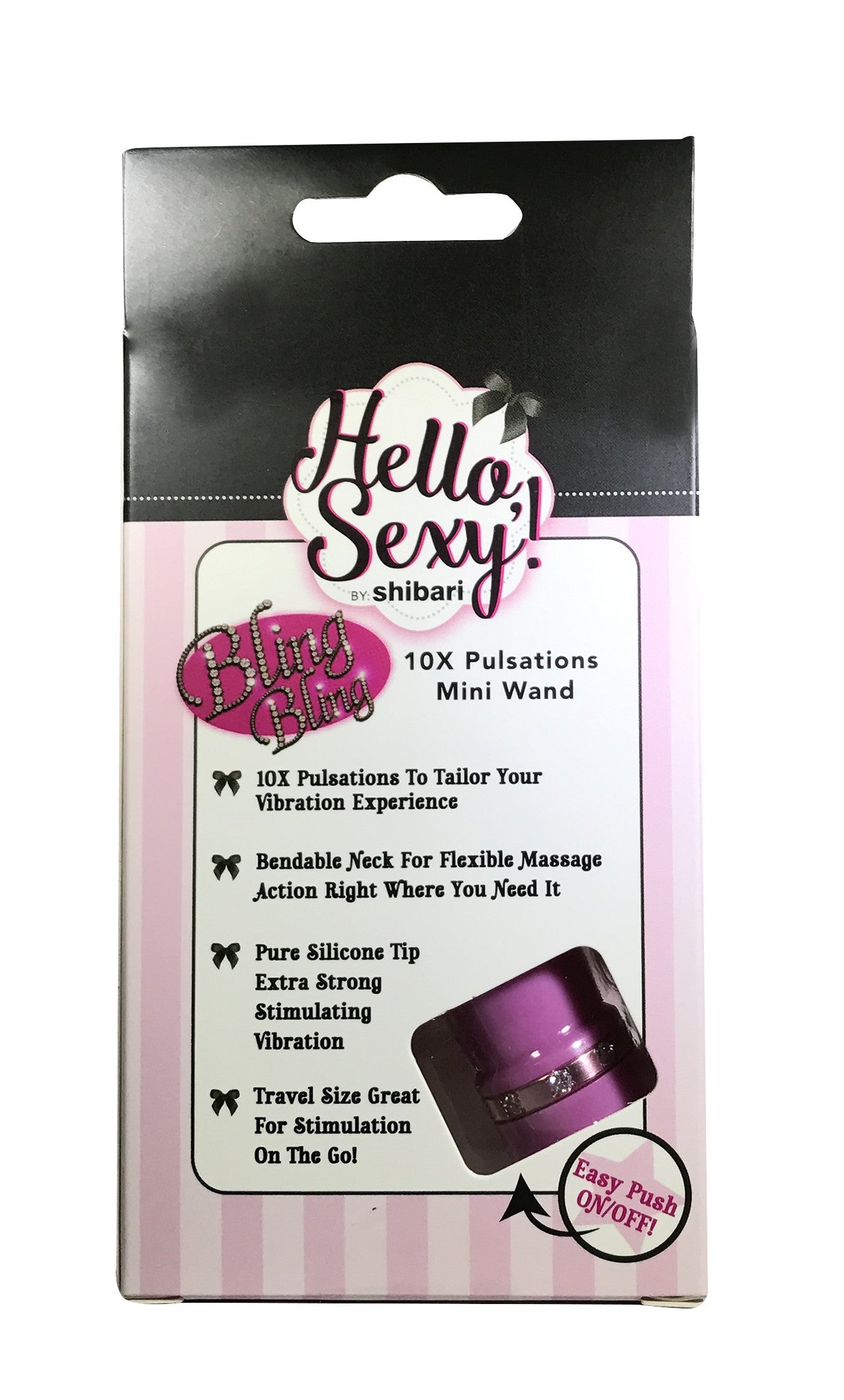 Hello Sexy Bling Bling Mini Massager - Pink