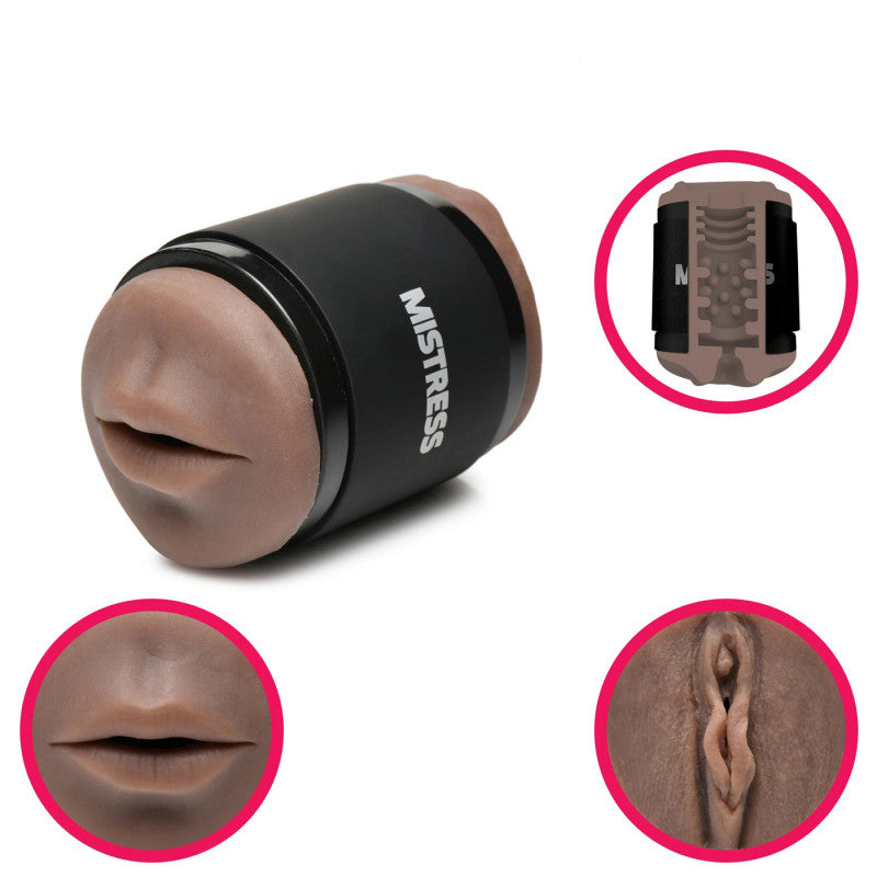 Mistress Double Shot Mouth and  Stroker - Dark