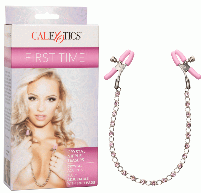 First Time Crystal Nipple Teasers - Pink
