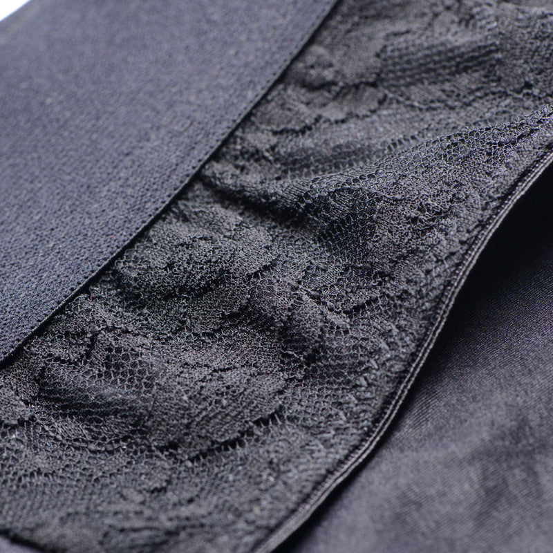 Lace Envy Black Crotchless Panty Harness - S/m