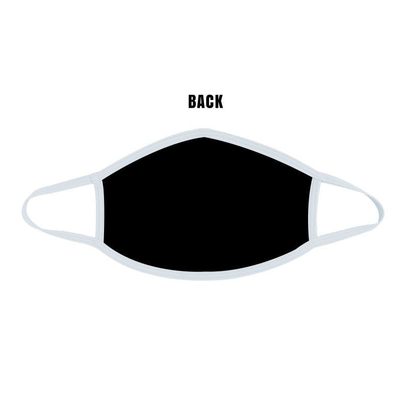 Liquid Party Pure Holographic White Dust Mask  With Silver Trim