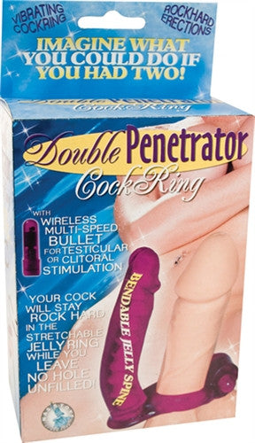 Double Penetrator  Ring Purple