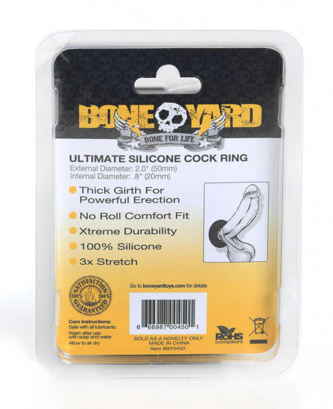 Boneyard Ultimate Silicone  Ring - Black