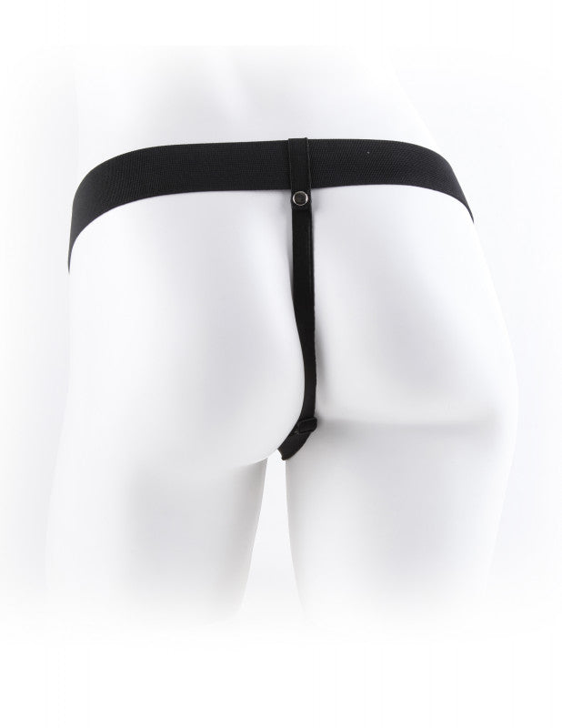 Fetish Fantasy Series 9 Inch Hollow Strap-on With Balls - Brown