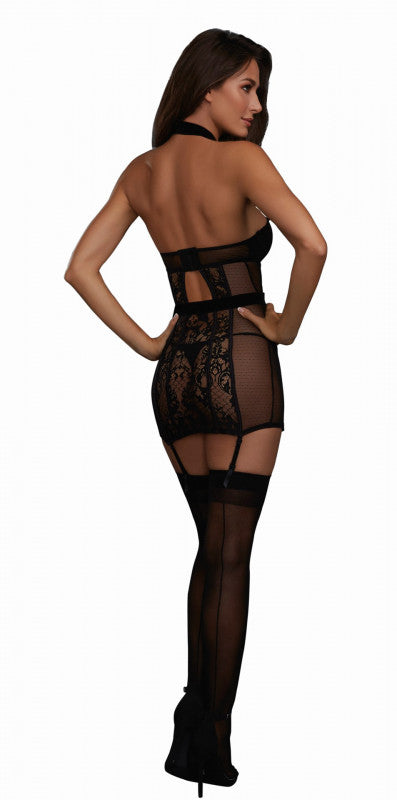Garter Slip - Medium - Black