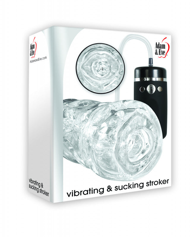 Adam and Eve Vibrating &amp; Sucking Stroker