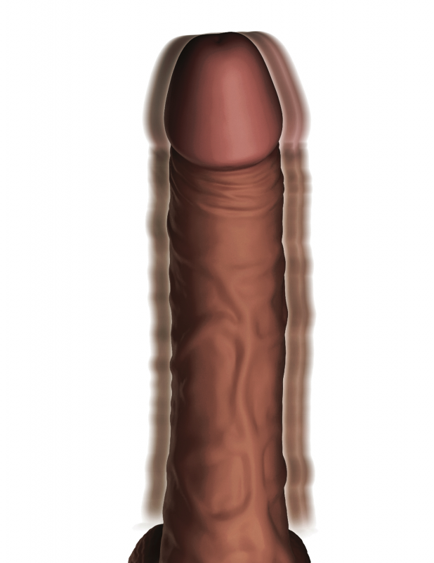King  7.5 Inch Thrusting  With Balls - Brown