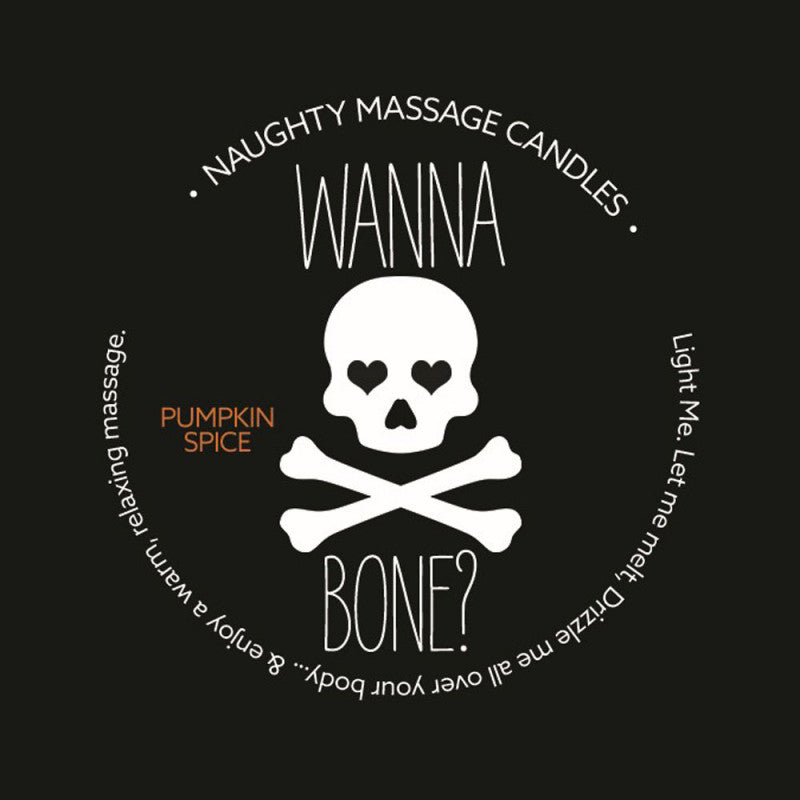 Naughty Massage Candle - Wanna Bone - Pumpkin  Spice