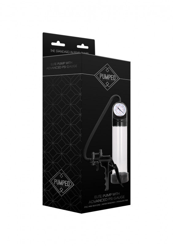 Elite Pump With Advanced Psi Gauge - Transparent