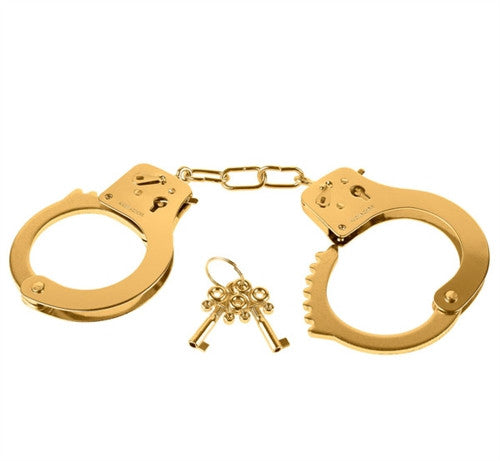 Fetish Fantasy Gold Metal Cuffs - Gold