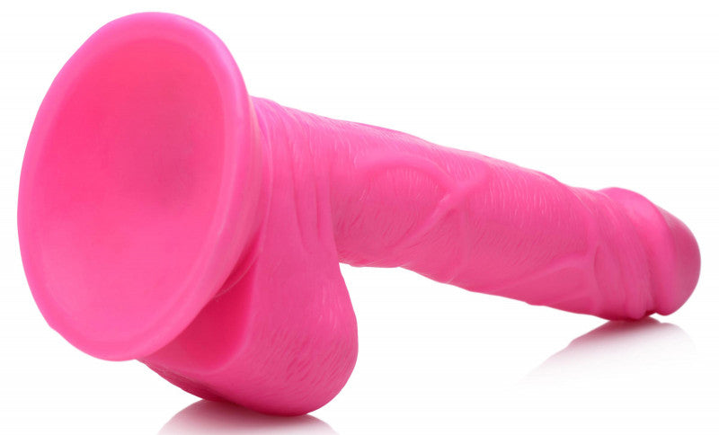 Pop Pecker 6.5 Inch  With Balls - Pink