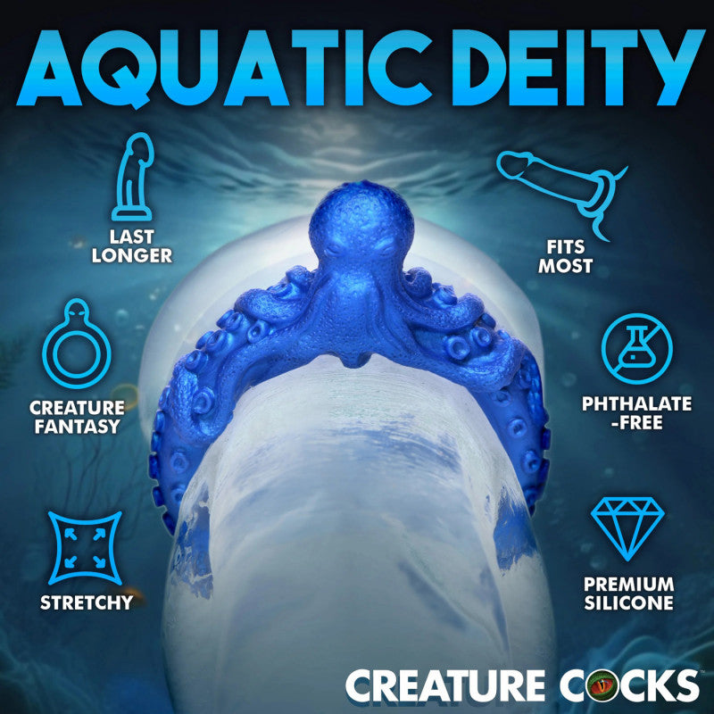 Poseidon's Octo-Ring Silicone  Ring - Blue