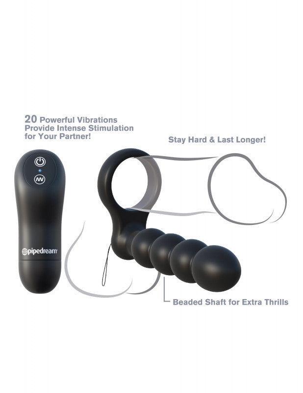Fantasy C-Ringz Remote Control Double Penetrator - Black