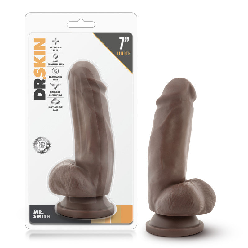 Mr. Skin - Mr. Smith 6"  With Suction Cup -  Chocolate