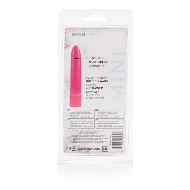 Mini Neon Multi-Speed Vibe Pink 4.5in