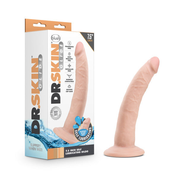 Dr. Skin Glide - 7.5 Inch Self Lubricating  - Vanilla