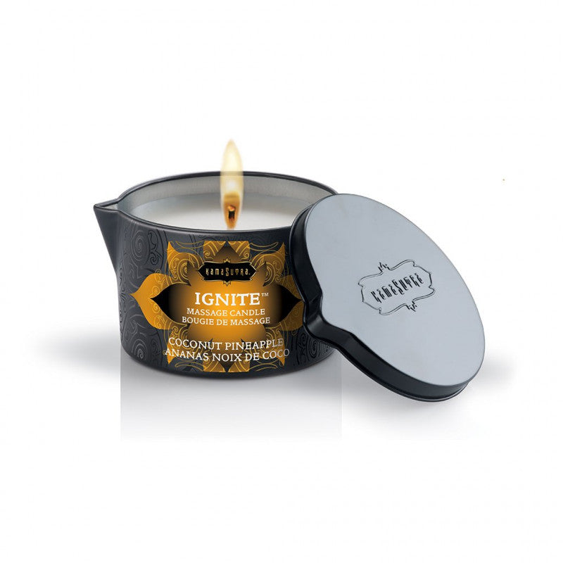 Massage Oil Candle - Coconut Pineapple - 6 Oz.