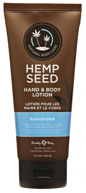Hemp Seed Sunsational Hand and Body Lotion 7 Fl Oz 207ml