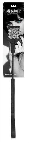 Sex and Mischief Studded Square Crop - Black
