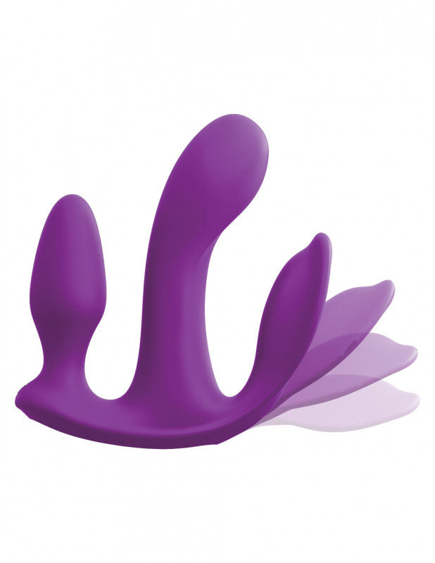 Threesome Total Ecstay Silicone Vibrator - Purple