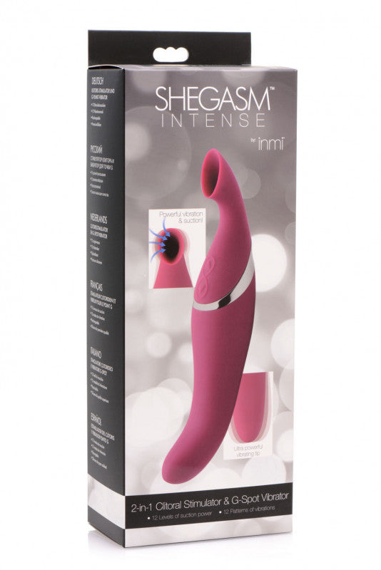 Shegasm Intense 2 in 1  Stimulator - Pink