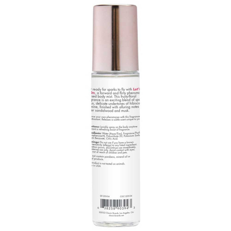 Let's Get It on - Fragrance Body Mist With  Pheromones- Fruity Fl 3.5 Oz