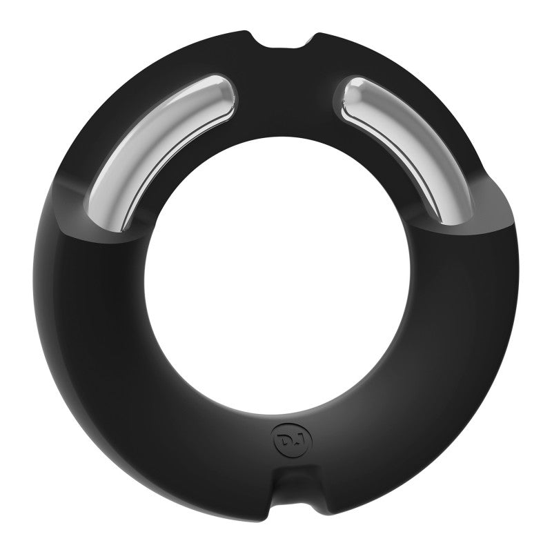 Merci - the Paradox - Silicone Covered Metal   Ring - 45mm - Black