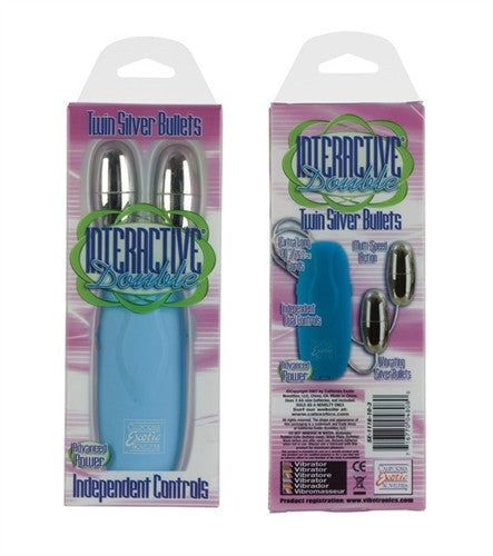 Interactive Double Twin Sliver Bullets Blue