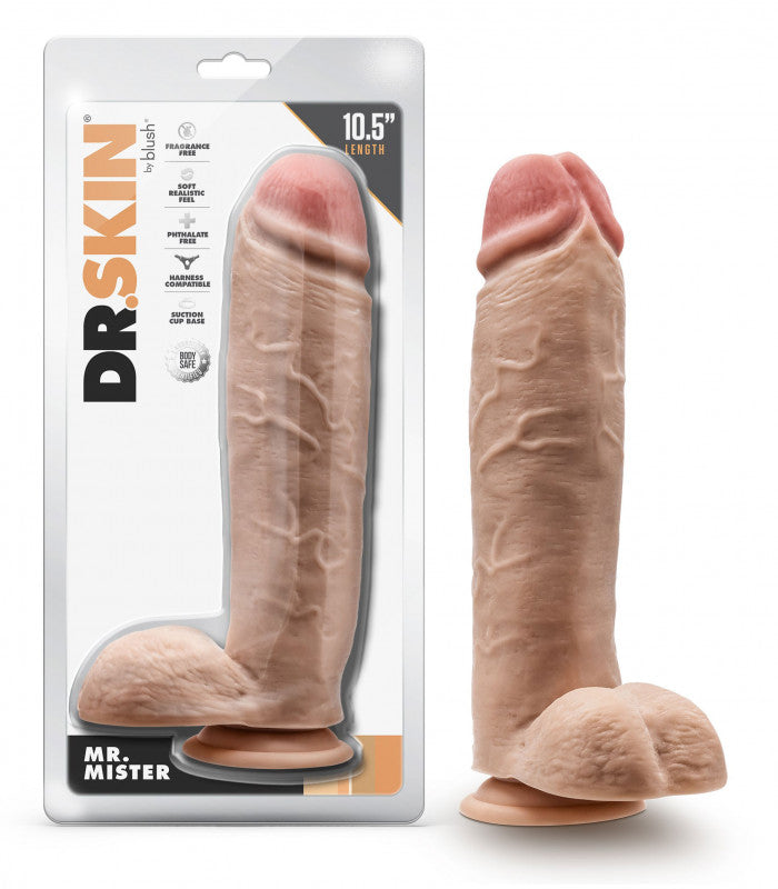 Dr. Skin - Mr. Mister - 10.5 Inch  With Balls - Beige