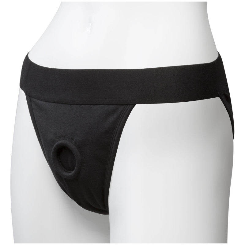 Vac- U- Lock Panty Harness With Plug - Full Back -  L/ Xl