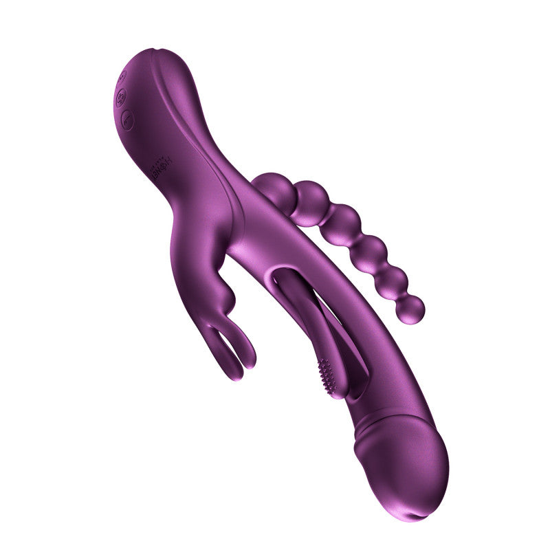 Trilux - App Controlled Rabbit Vibrator - Purple