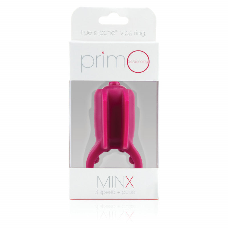 Primo Minx Premium Silicone Vibe Ring - Merlot