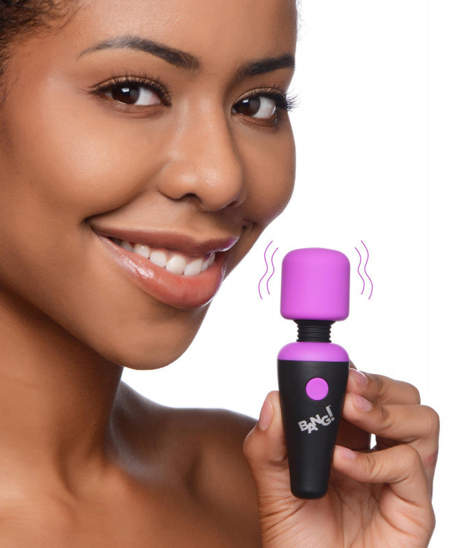 10x Vibrating Mini Silicone Wand - Purple
