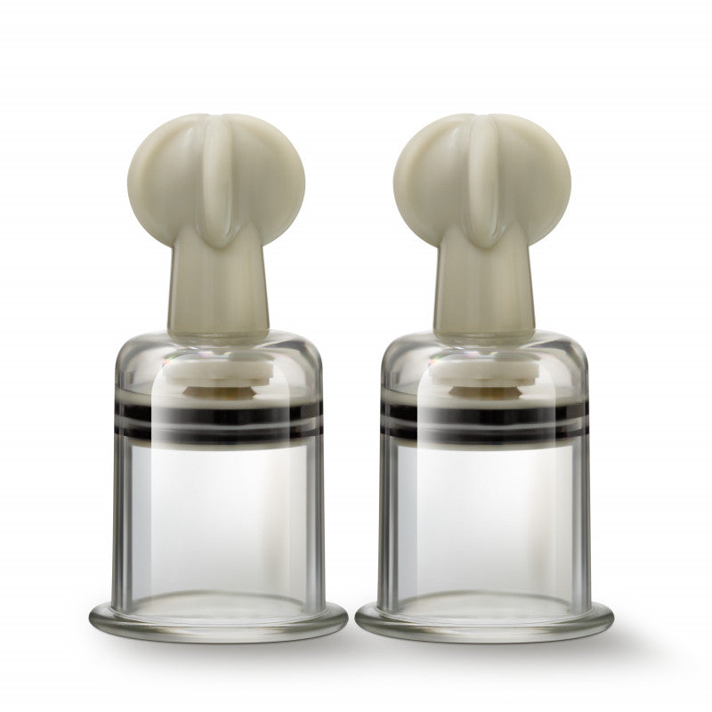 Temptasia – Clit and Nipple Large Twist Suckers -  Set of 2 - Clear