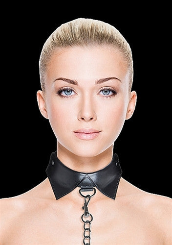 Exclusive Collar With Leash - Black