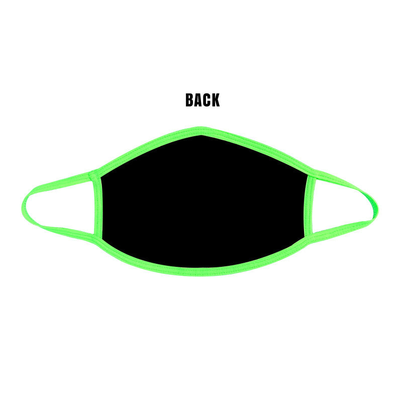 Toxic Kitty Uv Face Mask With Neon Green Trim
