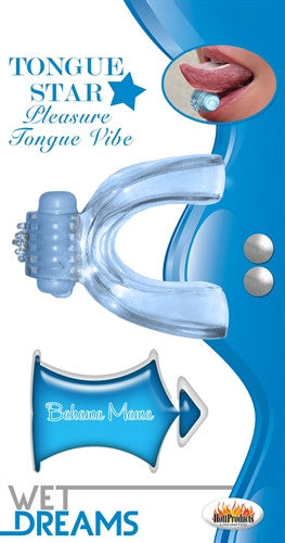 Tongue Star Tongue Vibe - Blue with 10 ml Liquor Lube
