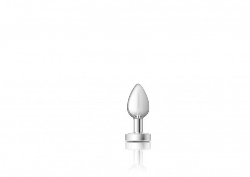 Cheeky Charms - Silver Metal Butt Plug - Light Up - Small