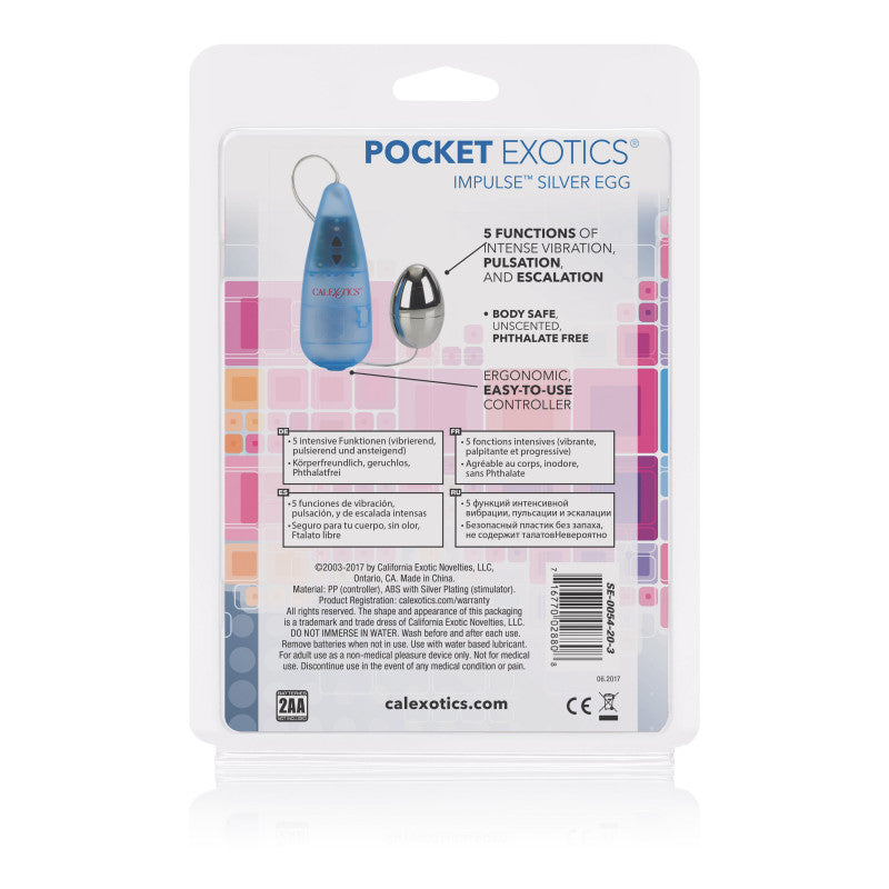 Impulse Pocket Paks Silver Egg