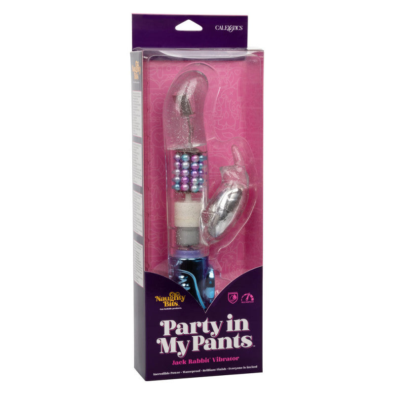 Naughty Bits “Party in My Pants” Jack Rabbit Vibrator – Colorful Dual Action