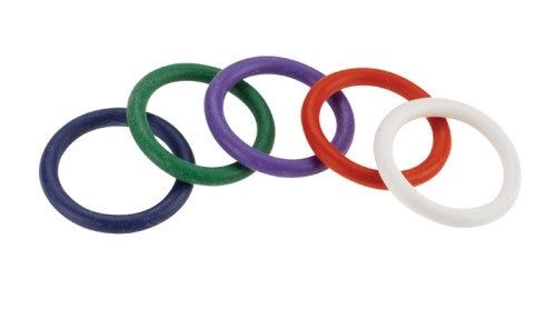 1.25" Rubber C-Ring Set Rainbow
