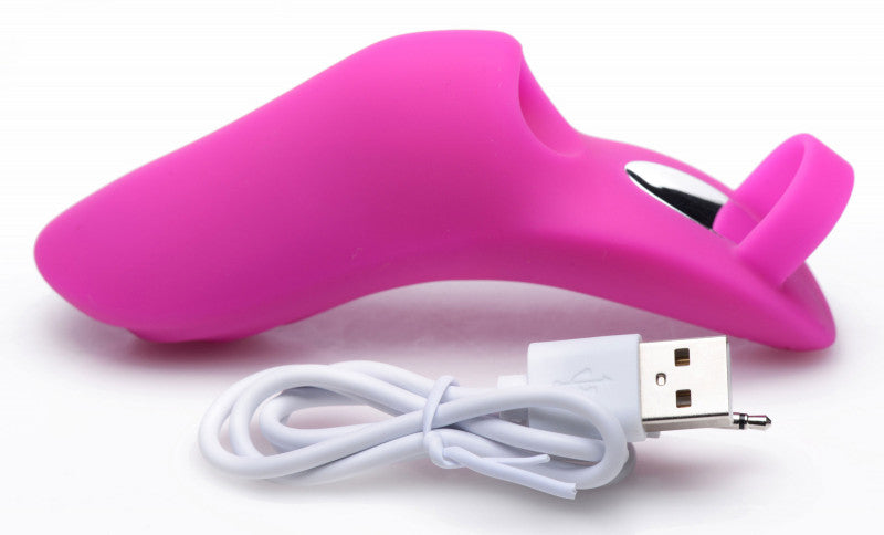 7x Finger  Pro Silicone Vibrator - Pink