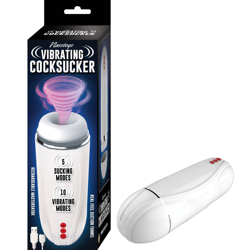 Vibrating Mega Masturbator - White
