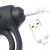 Silicone  Ring and Bullet With Remote  Control - Black
