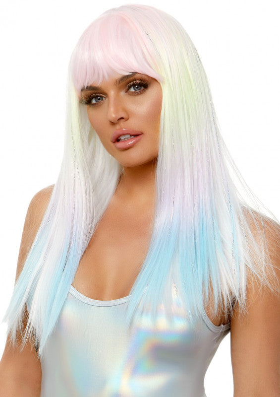 24" Straight  Pastel Ombre Wig