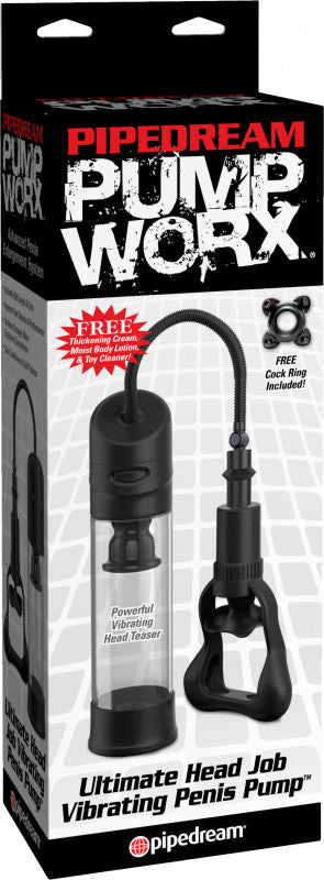 Pump Worx Ultimate Head Job Vibrating Penis Pump