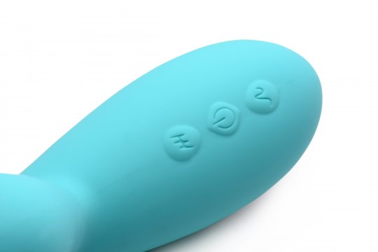 Shegasm 5 Star 10x Silicone Suction & Pulsing Rabbit - Teal