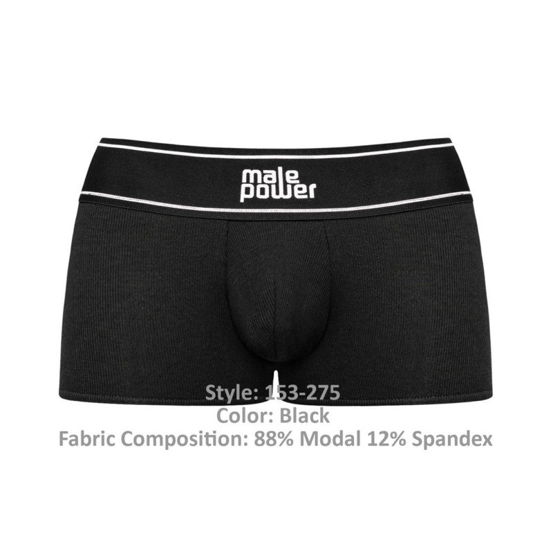 Modal Rib Pouch Short - Large - Black