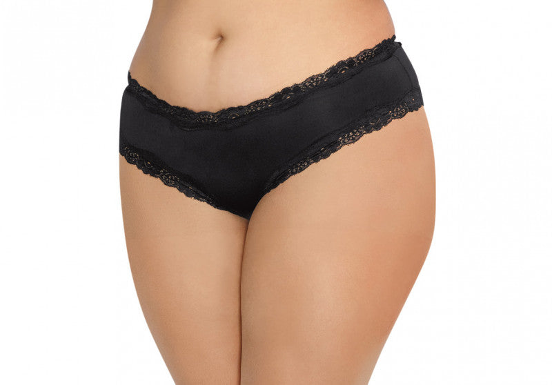 Open Back Panty - 2x - Black