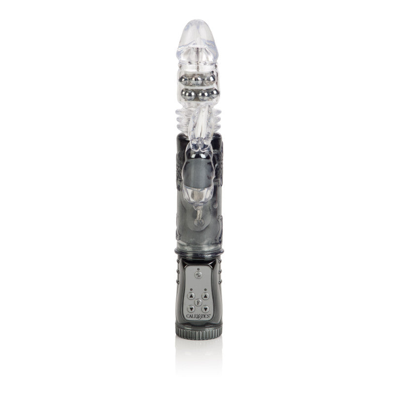 Thrusting Orgasm Thrusting Bunny Vibe - Black